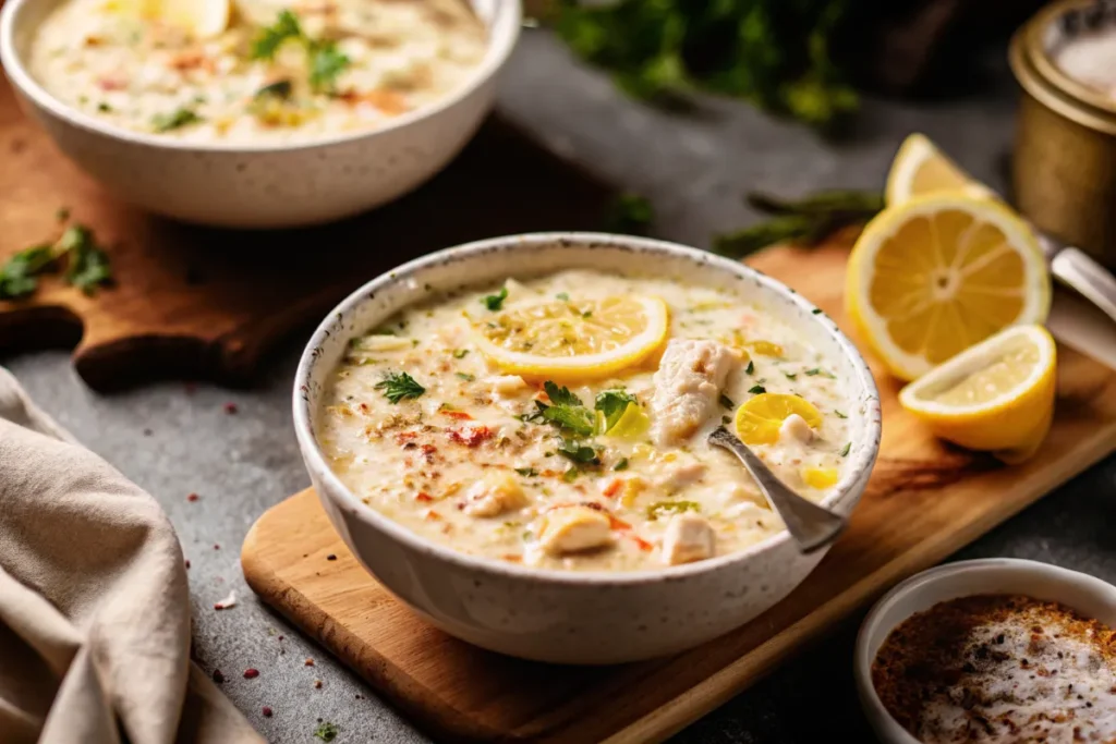 Cozy Lemon Chicken & Rice Soup Recipe
