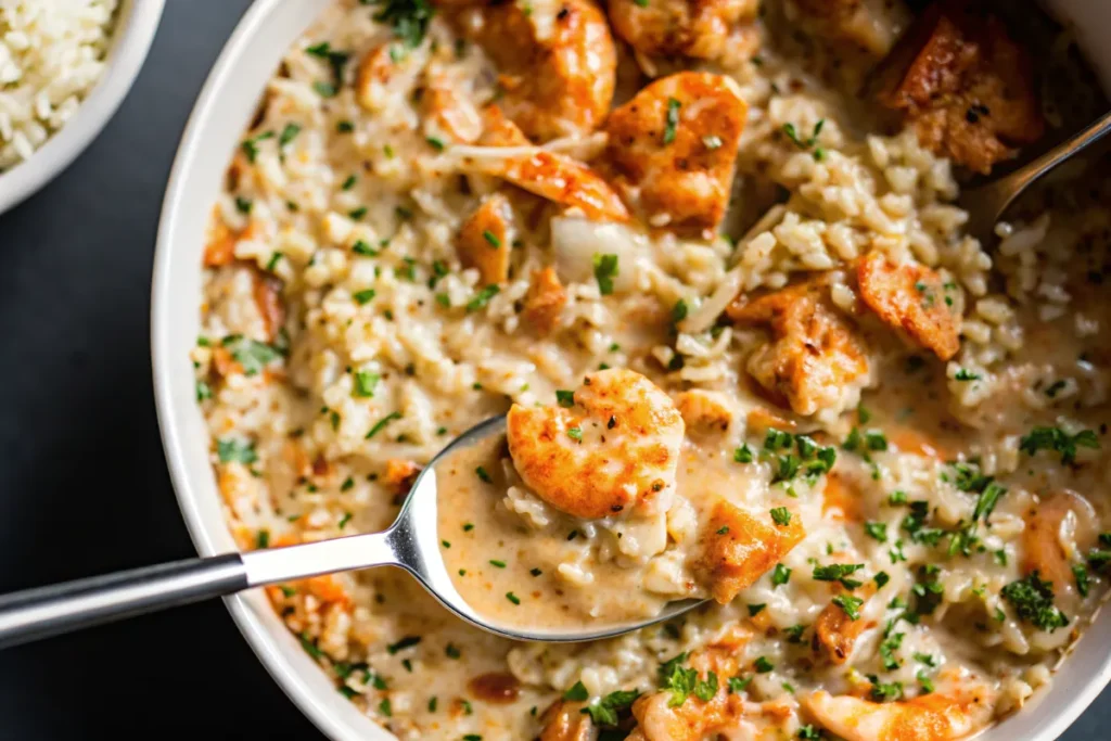 Homemade Creamy Herb Chicken And Basmati Rice Recipe