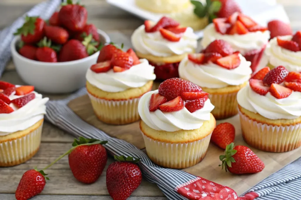 Ingredients for Make Amazing Strawberry Shortcake Cupcakes