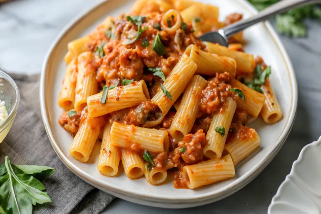 Creamy Sausage Rigatoni: A Pasta Lover’s Dream