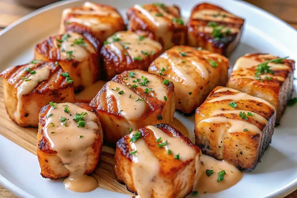 Crispy Bang Bang Salmon Bites