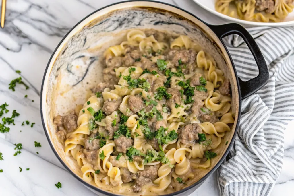 Hamburger Stroganoff Recipe