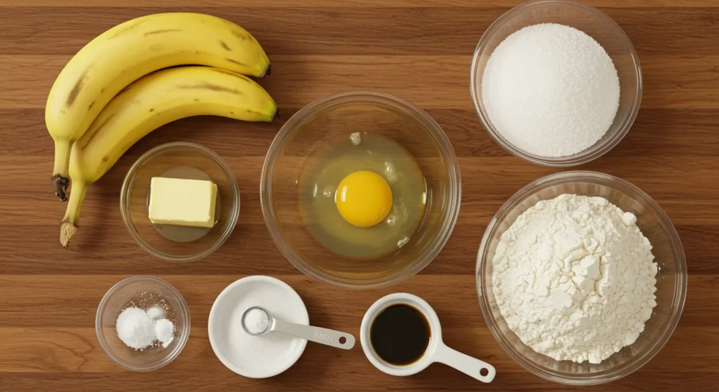 ingredients of Easy Banana Bread Recipe