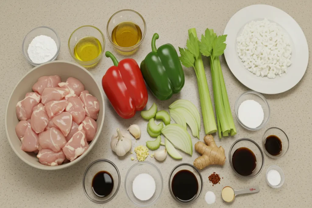Ingredients For How To Make Best Black Pepper Chicken