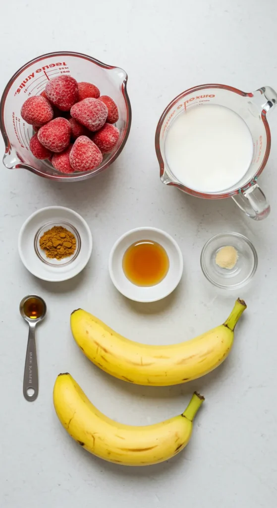 Ingredients For Strawberry Smoothie Recipe