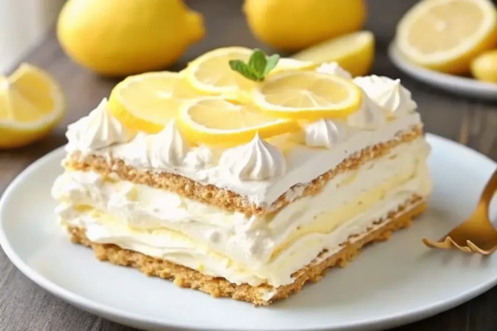 No-Bake Lemon Éclair Cake A Zesty Creamy Delight Recipe