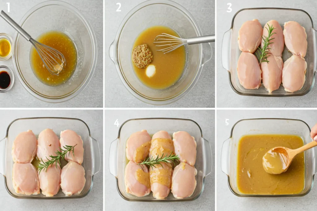Steps For Easy Baked Honey Dijon Chicken