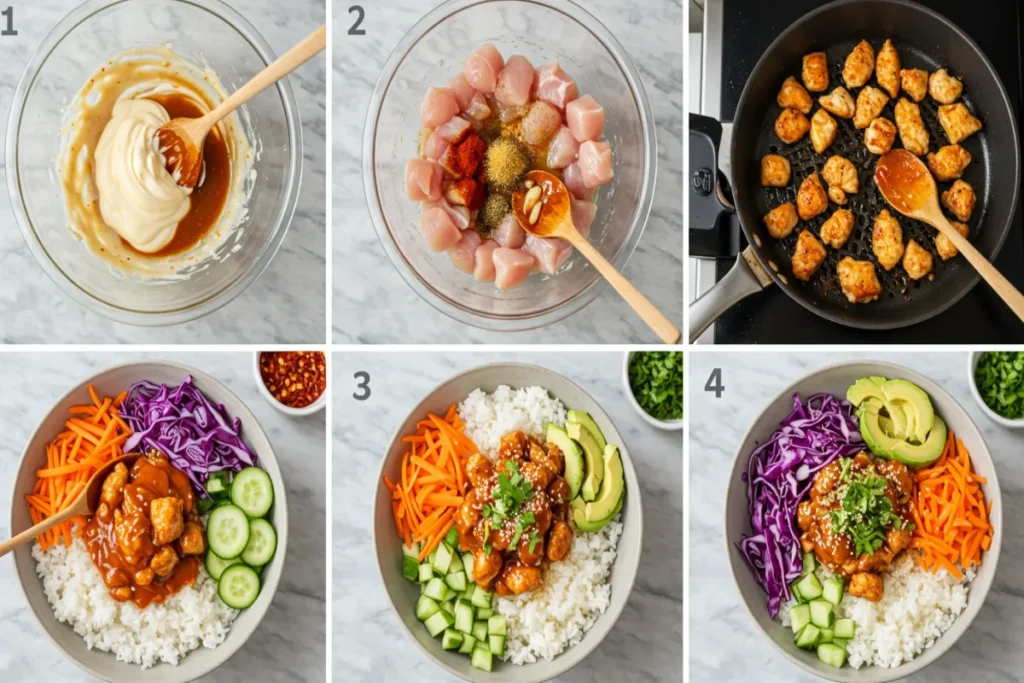 Make Easy Bang Bang Chicken Bowl Recipe