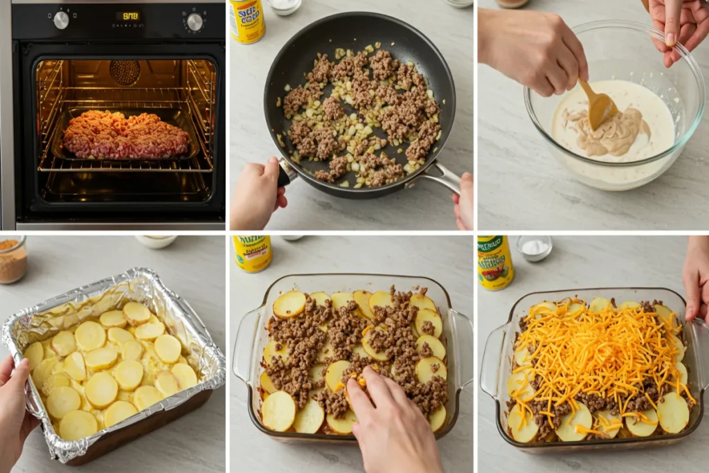 Ground Beef and Potatoes Casserole Recipe