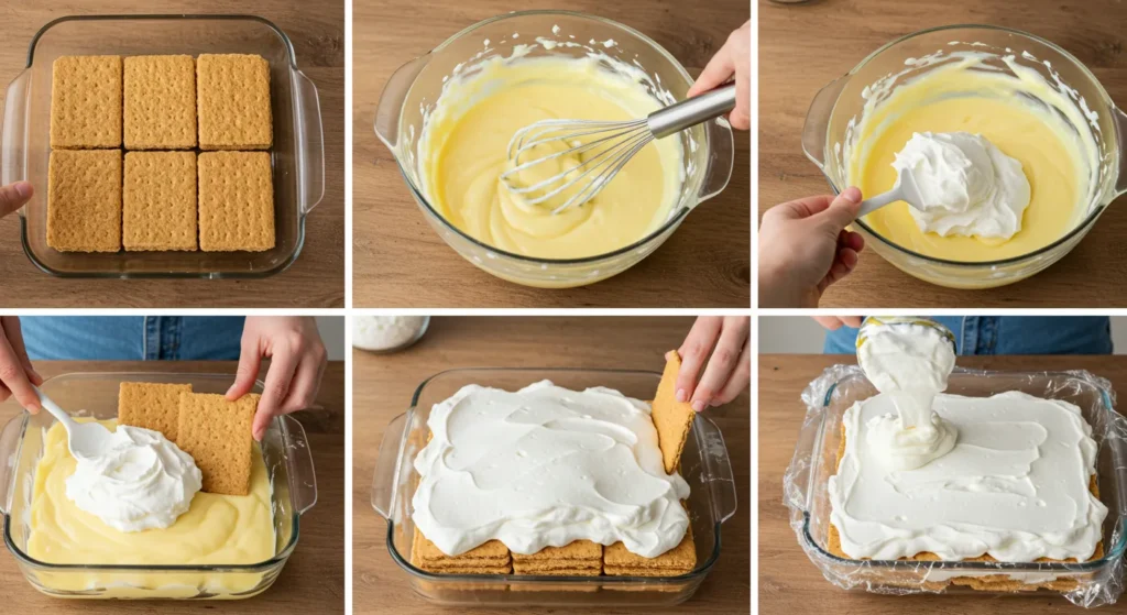 How To Make Ingredients For No-Bake Lemon Éclair Cake A Zesty Creamy Delight