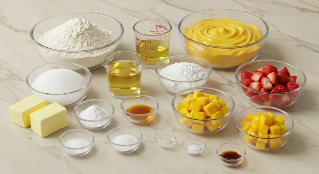 Strawberry Mango Cupcakes A Sweet Tropical Delight